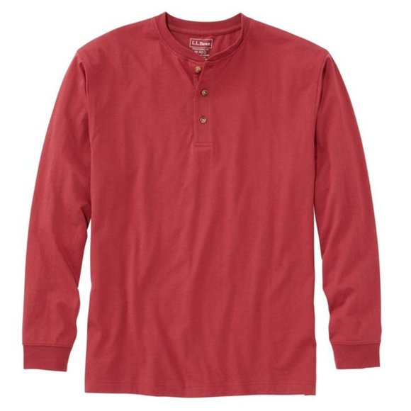 L.L. Bean Shirts Ll Bean Longsleeve Henley Mens Large Tall Poshmark